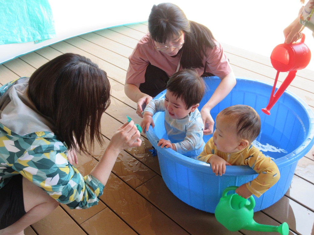 7月23日のにじいろサークルは水遊びでした🐳