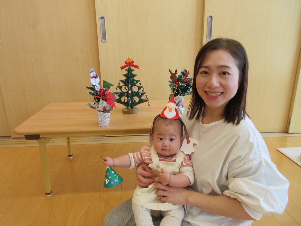 親子でクリスマスショット💕